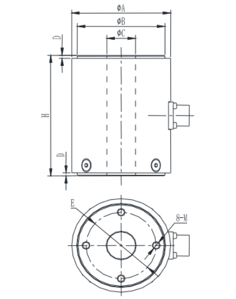 拉壓力傳感器CAZF-LY40尺寸圖 拉壓力傳感器CAZF-LY40尺寸圖