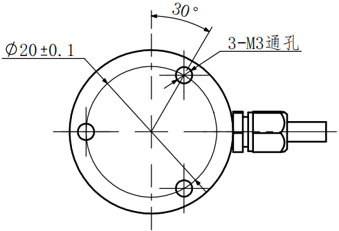 微型壓力傳感器CAZF-Y25尺寸圖3 微型壓力傳感器CAZF-Y25尺寸圖3