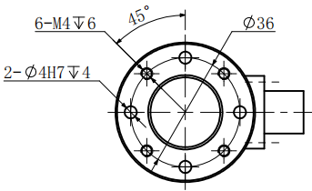 CAZF-3D46三維力傳感器外形尺寸圖1 CAZF-3D46三維力傳感器外形尺寸圖1