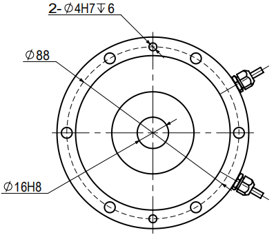 壓扭復合傳感器CAZF-YN98外形尺寸圖 壓扭復合傳感器CAZF-YN98外形尺寸圖1